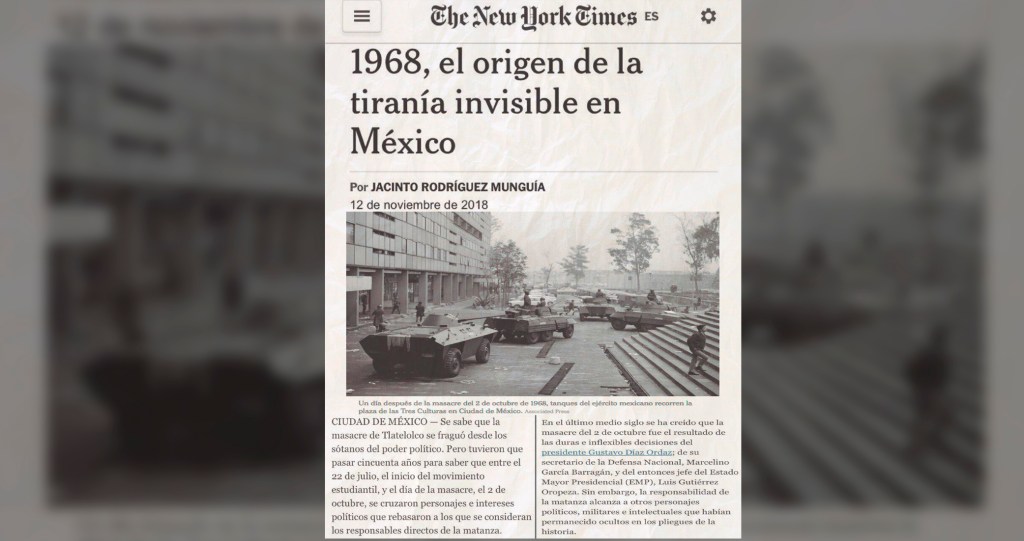1968, el origen de la tiranía invisible en&nbsp;México